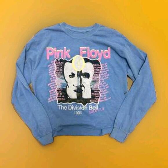 Pink Floyd Sz S/M Tour Shirt The Division Bell Tour 1994 Cropped NWT A113 Nice - Picture 1 of 8